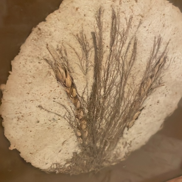 Handmade, paper, fiber art. Natural floral theme. Gorgeous texture and colors. - Picture 3 of 7